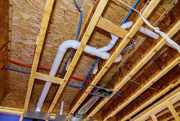 RJ Plumbing using PEX pipes for repipe project in Camas WA